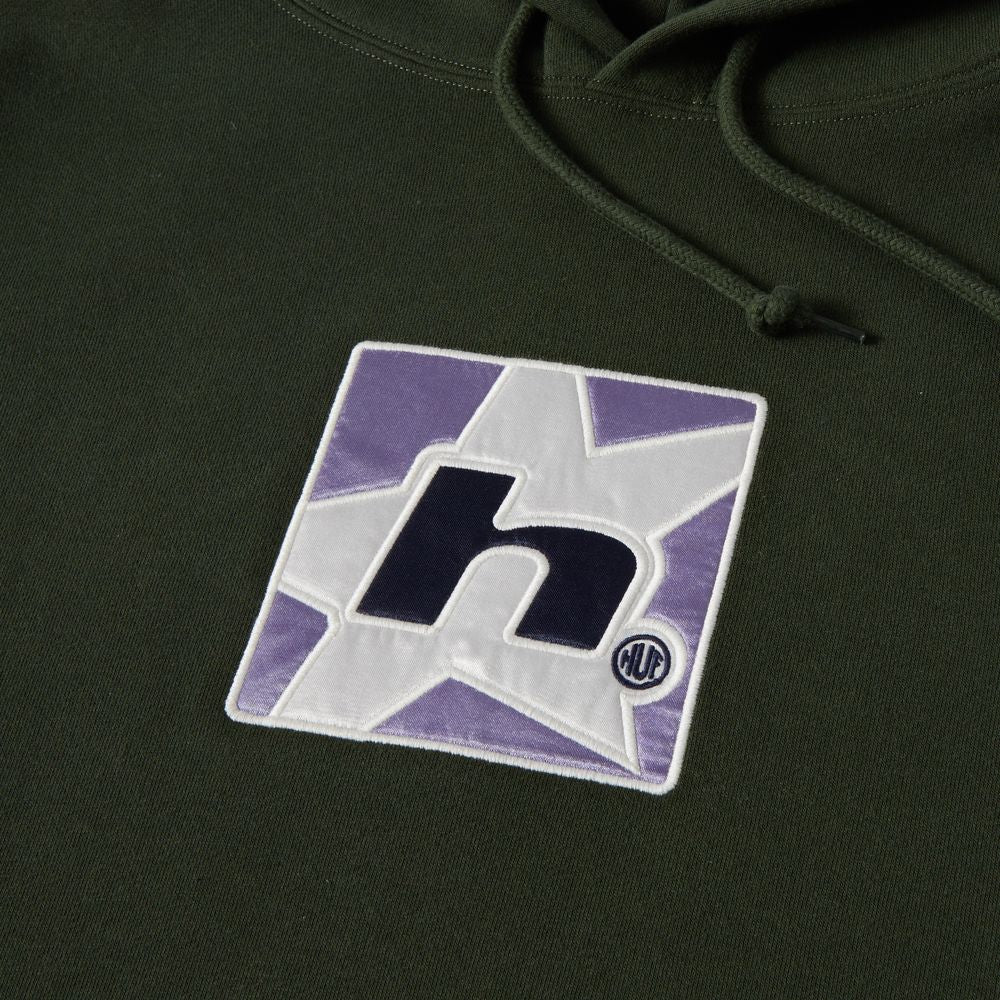 HUF H STAR PO HOODIE DARK GREEN