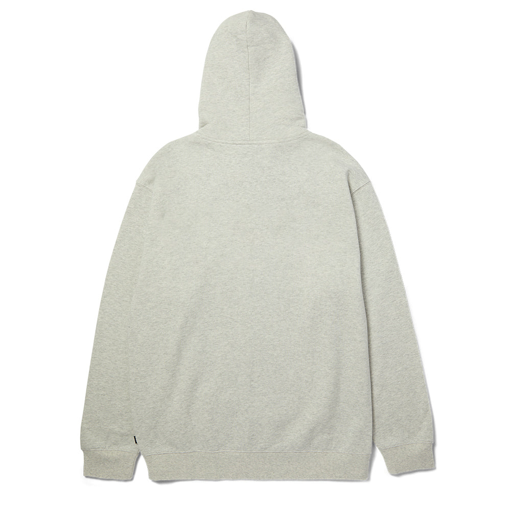 HUF ALL CAPS FZ HOODIE GREY