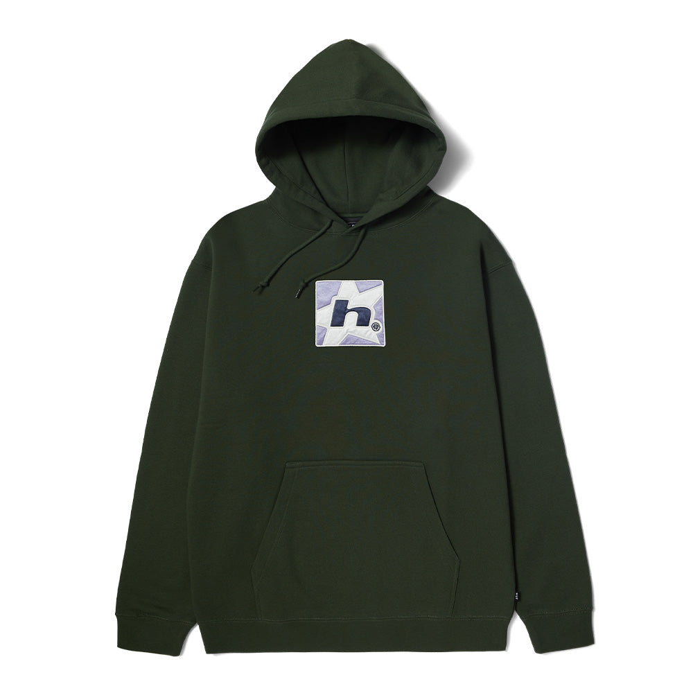HUF H STAR PO HOODIE DARK GREEN