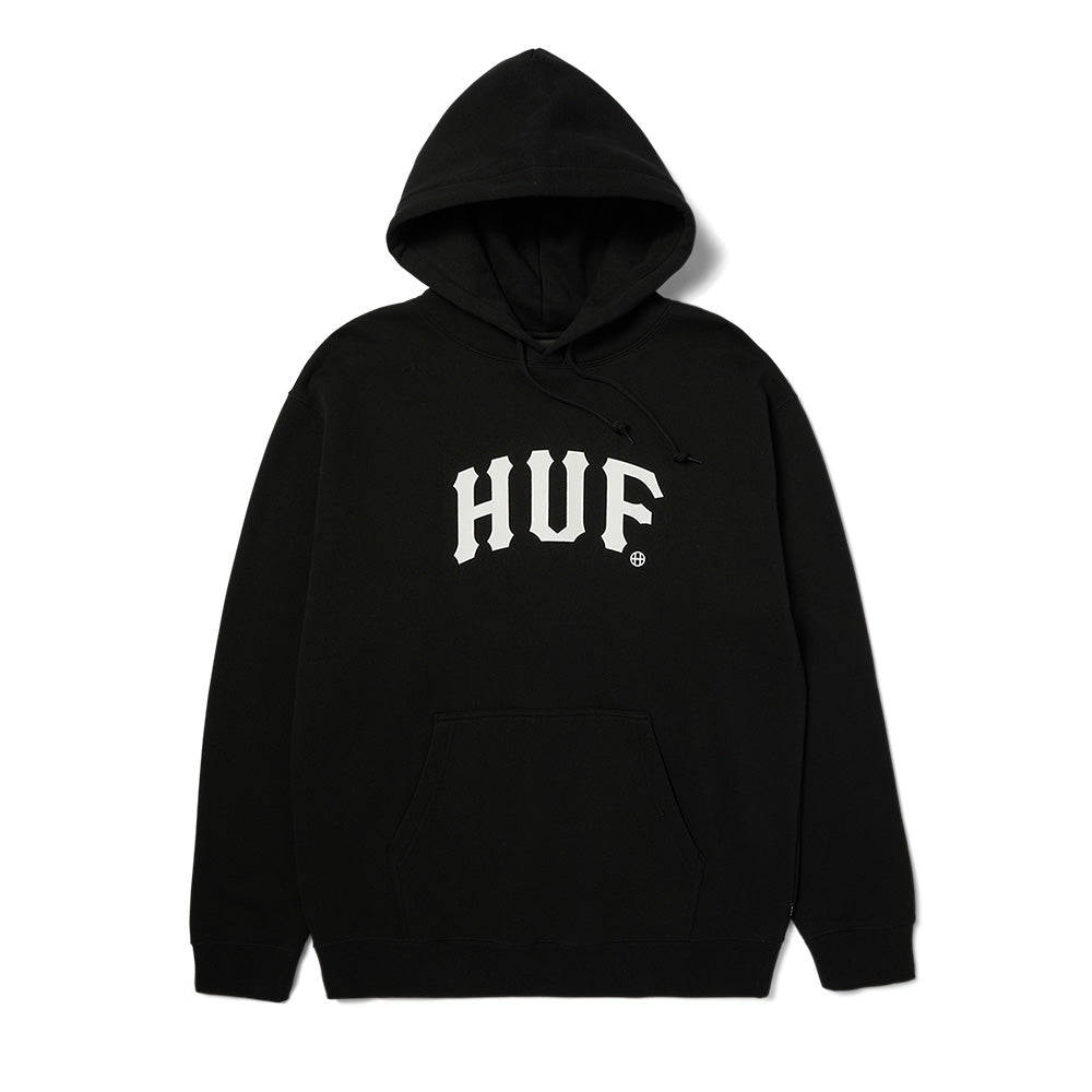 HUF ARCH HOODIE BLACK