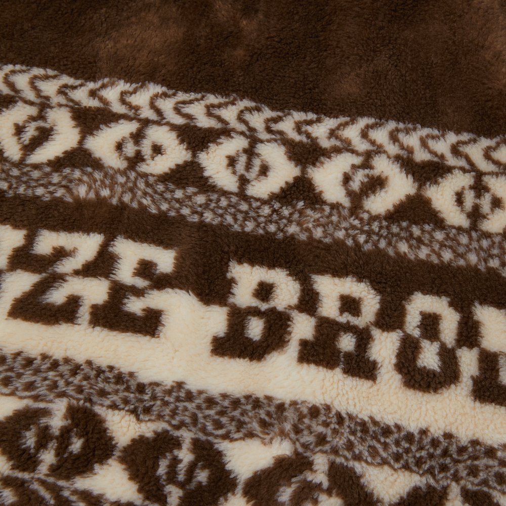 HUF X BRONZE HIGH PILE FLEECE BROWN