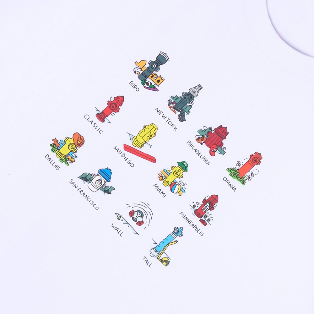 WKND HYDRANT TEE WHITE