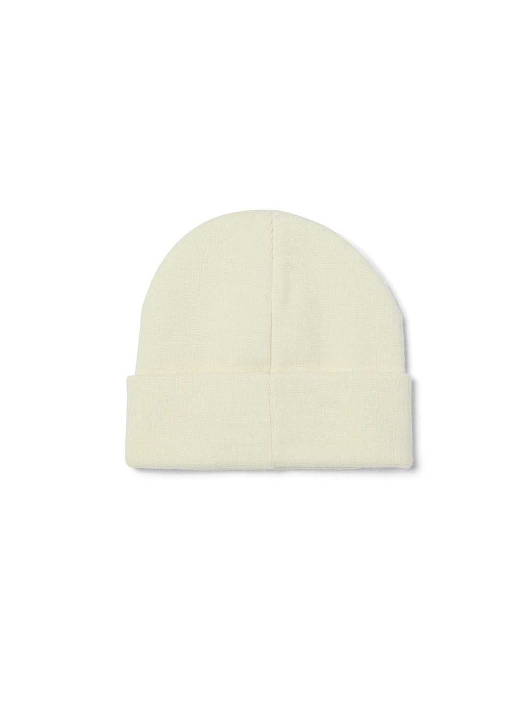 All Caps Cuff Beanie Cream