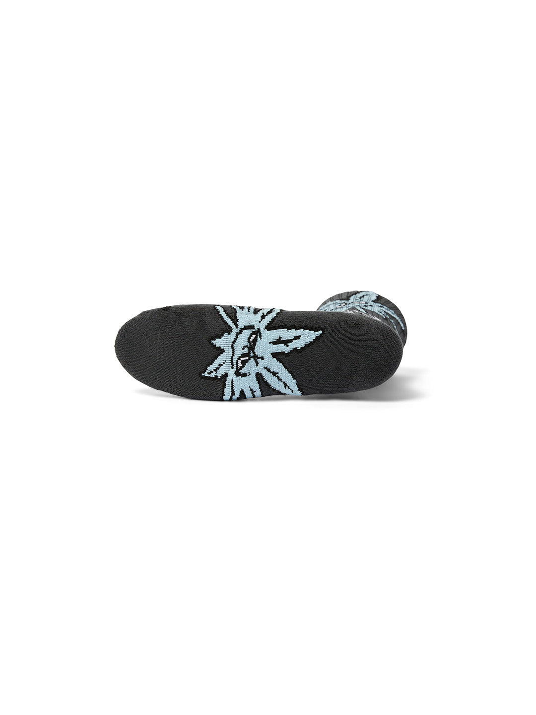 Green Buddy Snowflakes Sock Black