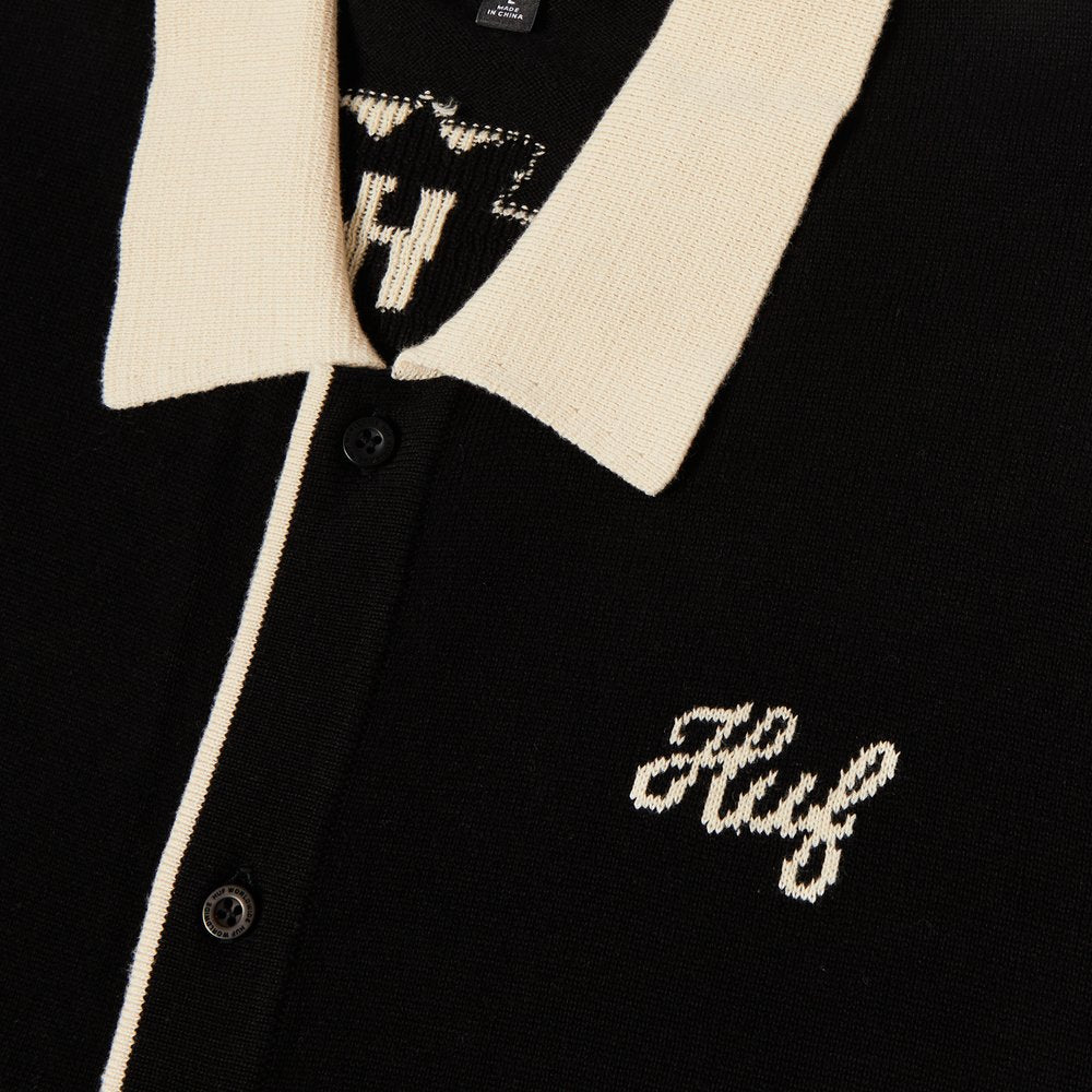 HUF ICARUS KNIT TOP BLACK