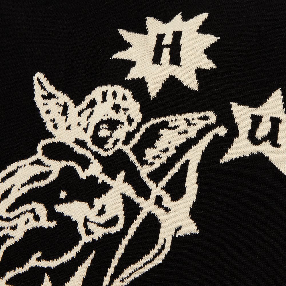 HUF ICARUS KNIT TOP BLACK