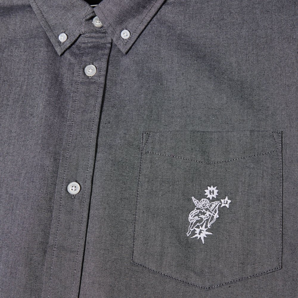 HUF ICARUS OXFORD SHIRT BLACK
