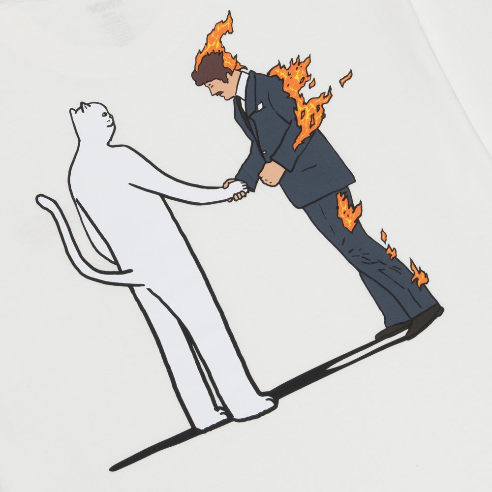 RIPNDIP BURN TEE CREAM