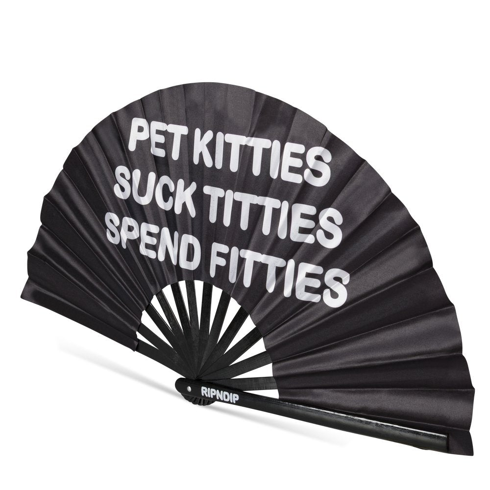 RIPNDIP PET KITTIES FAN BLACK