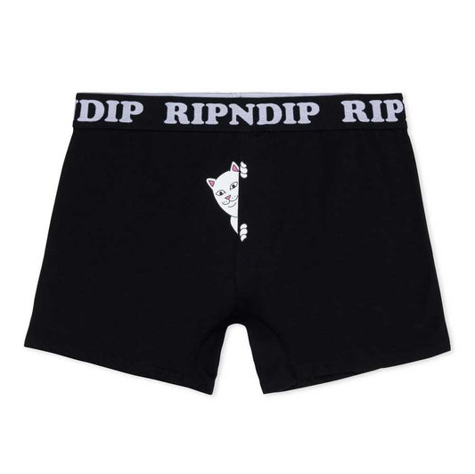 RIPNDIP PEEK A NERMAL BOXER BRIEF BLACK