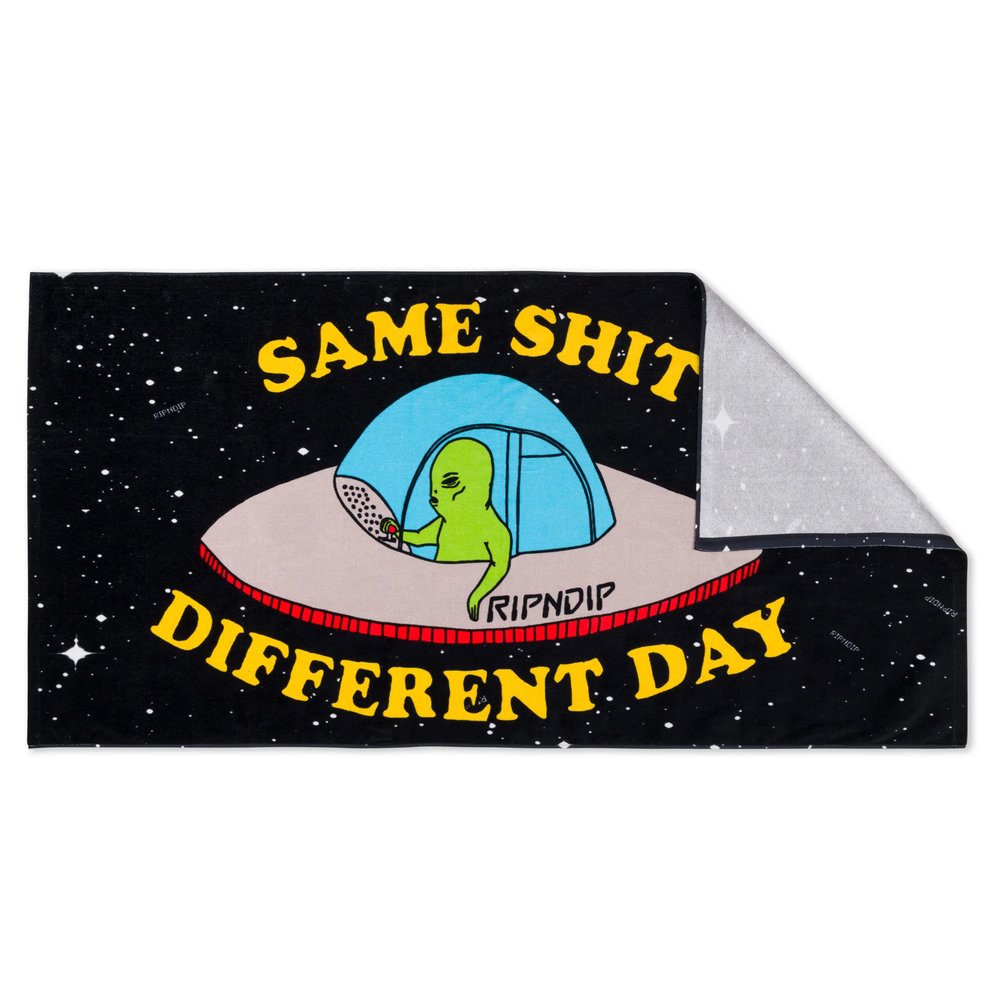 RIPNDIP SSDD BEACH TOWEL BLACK