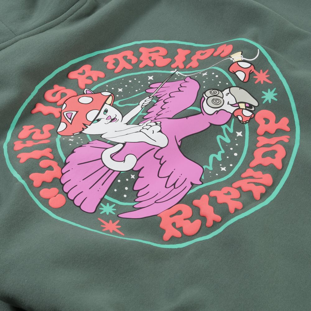 RIPNDIP TAKE A TRIP HOODIE DARK GREEN