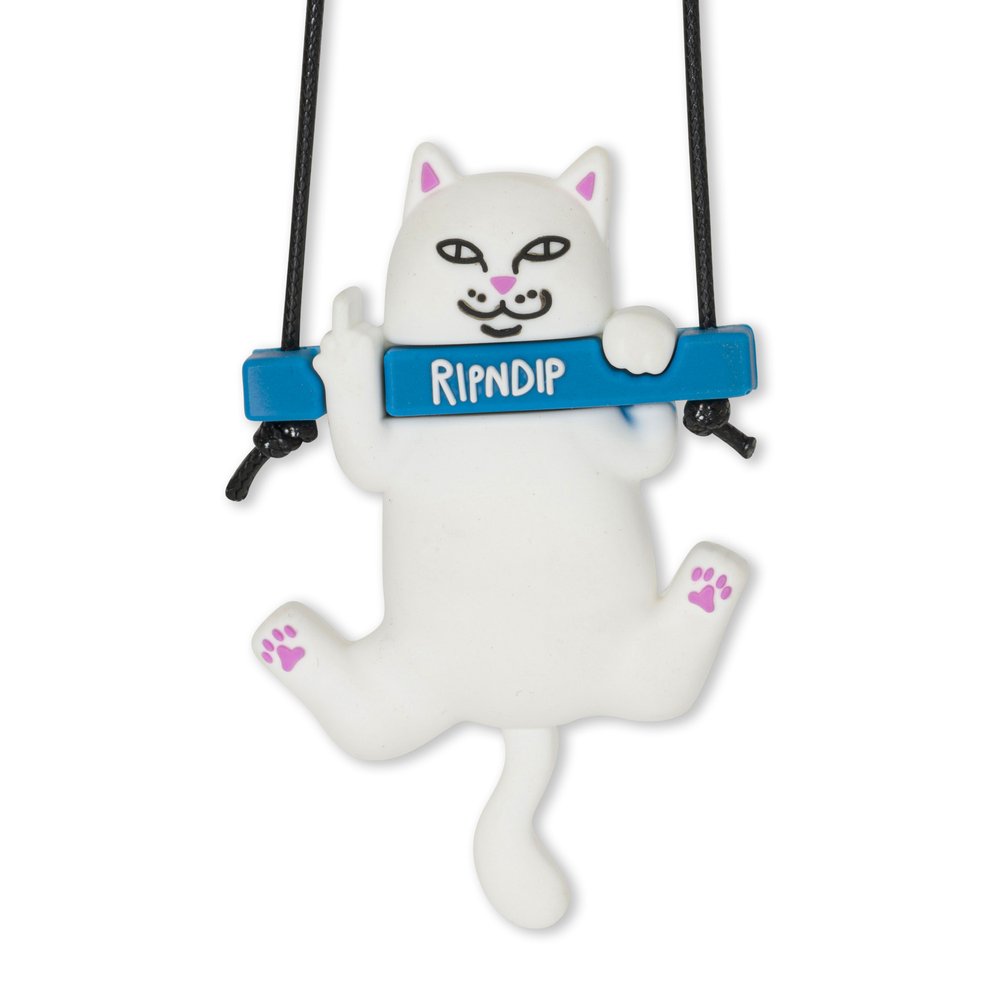 RIPNDIP LORD NERMAL CAR ORNAMENT WHITE