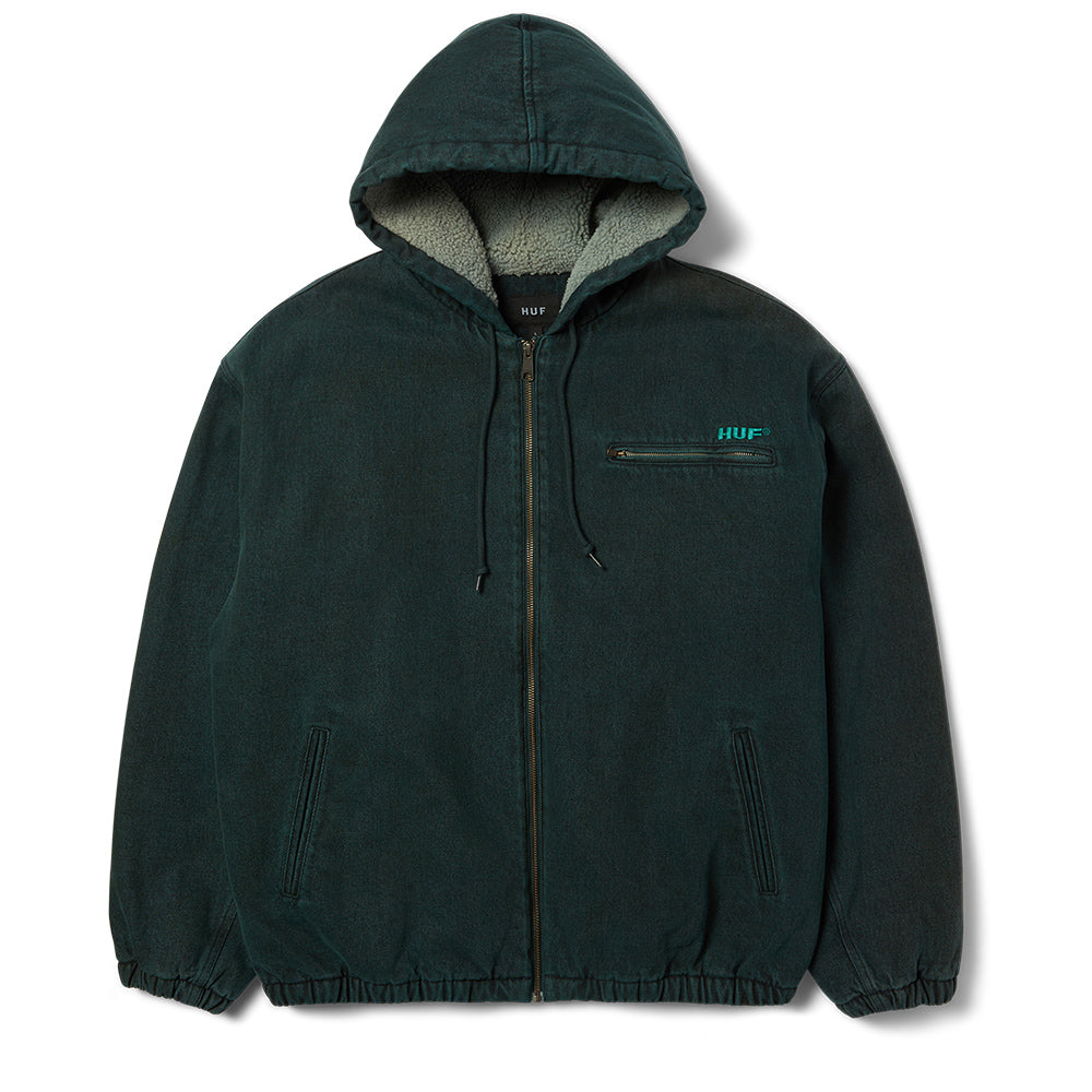 HUF WHAT A JUNGLE WORK JACKET DARK GREEN