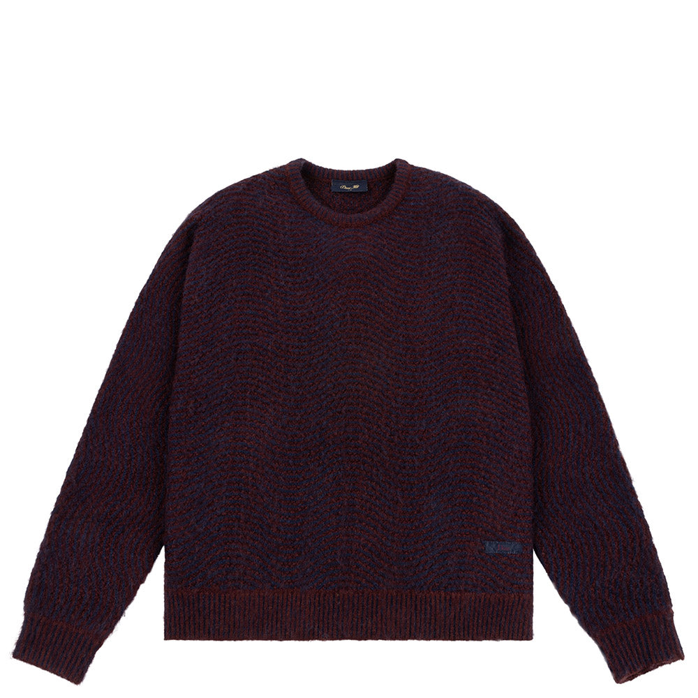 DIME MOHAIR WAVE KNIT BURGUNDY