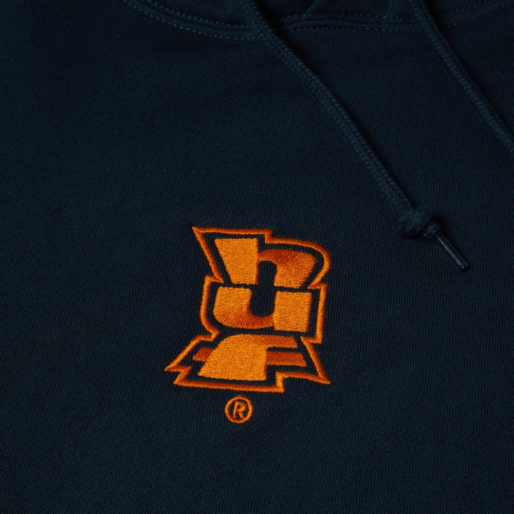 HUF MEGABLAST EMBROIDERED HOODIE NAVY
