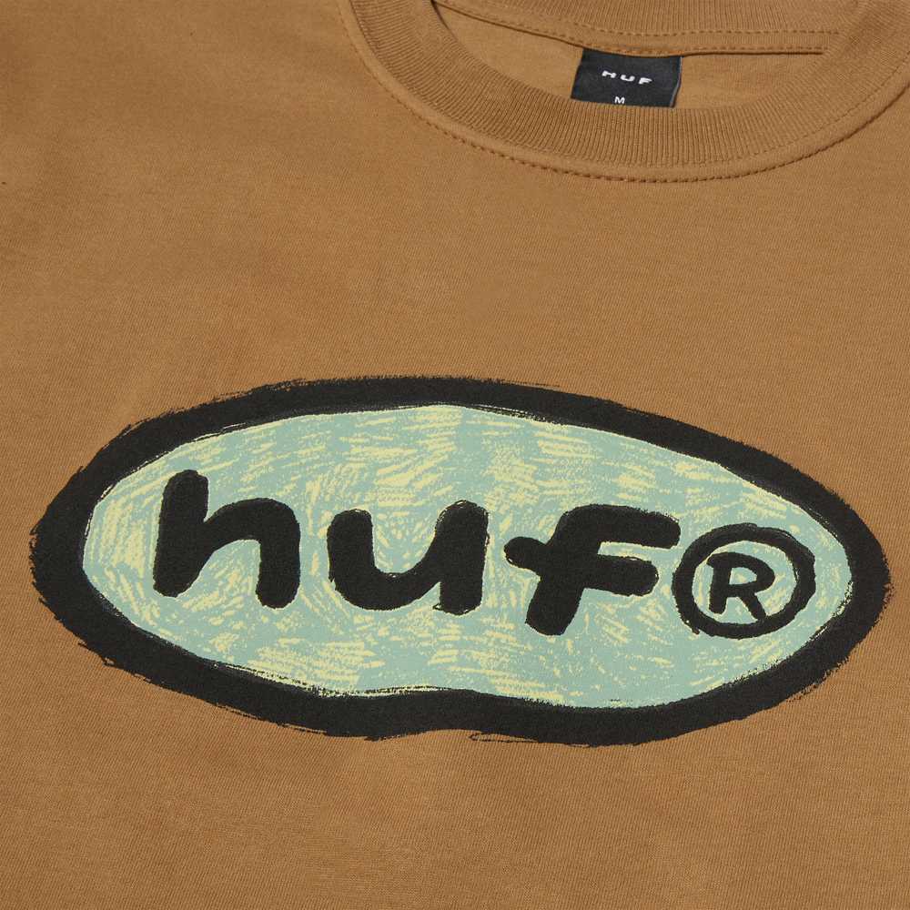 HUF PENCILLED IN TEE CARAMEL