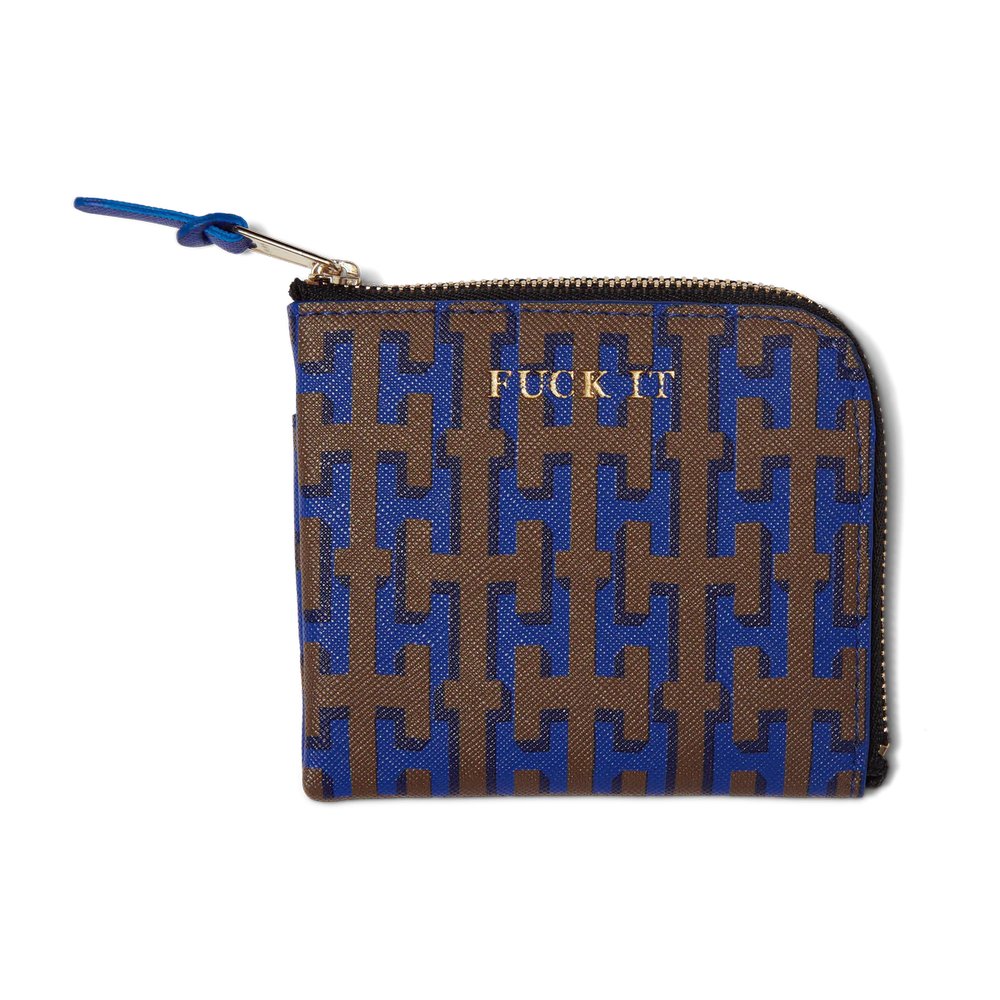 HUF PILLAR ZIP WALLET BROWN