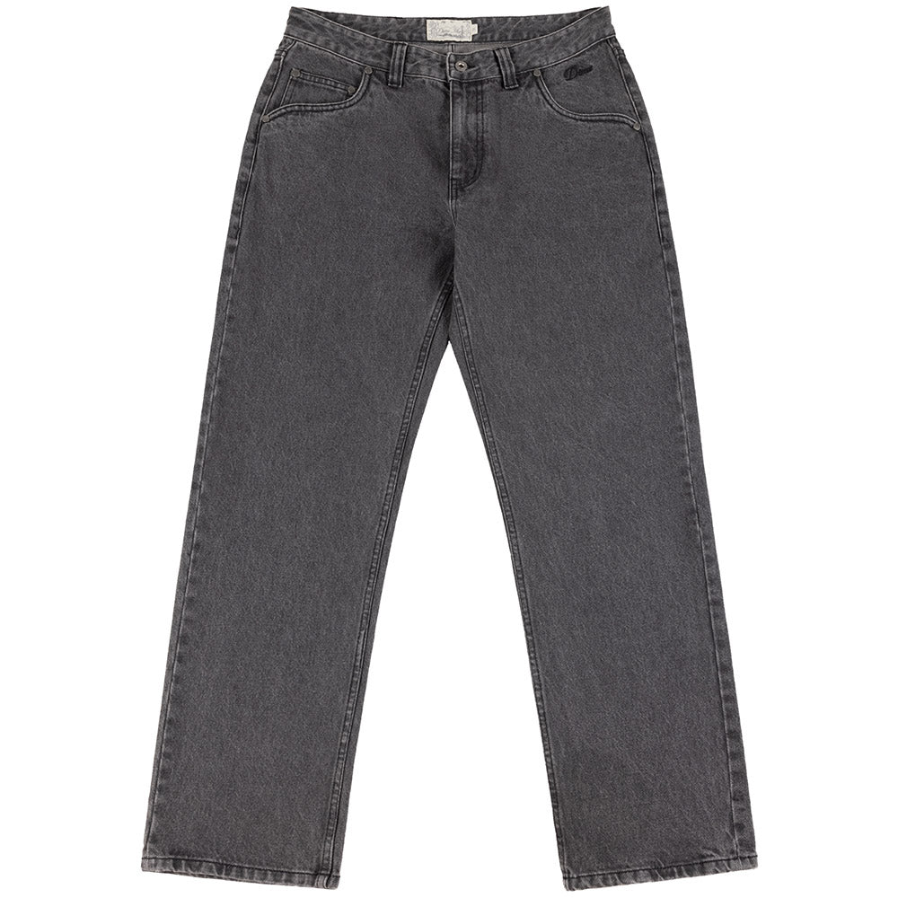 DIME STRAIGHT DENIM PANTS BLACK
