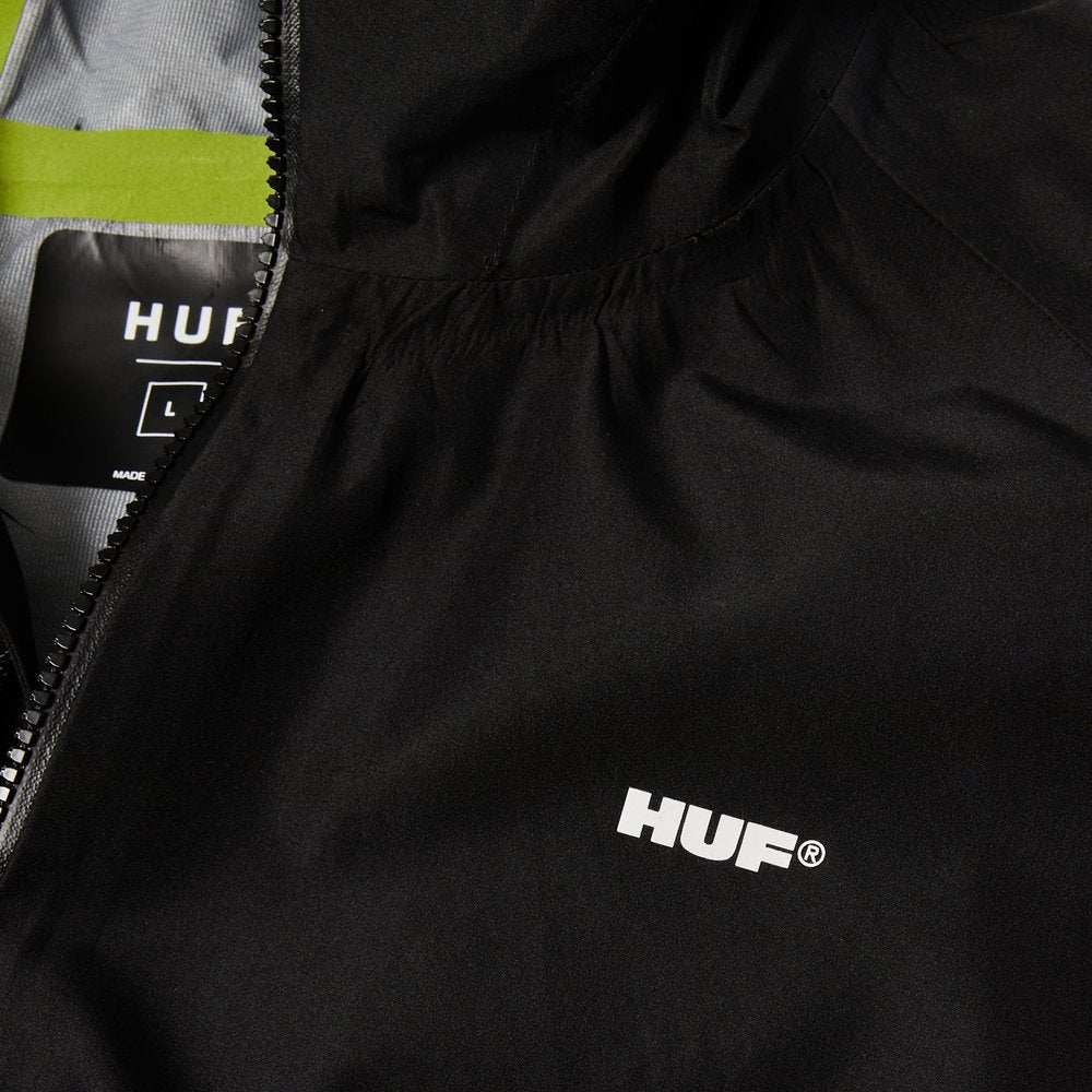 HUF RAINIER SHELL JACKET BLACK