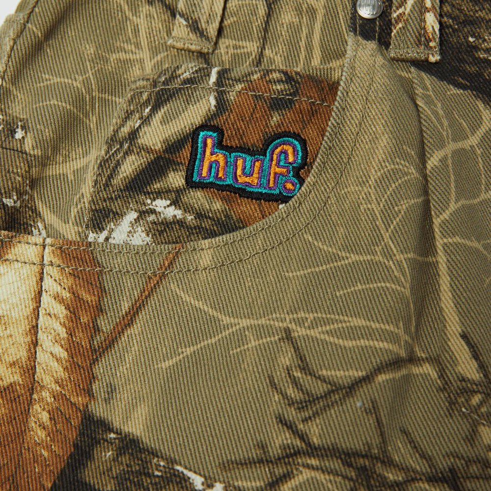 HUF X REALTREE CROMER PANT GREEN CAMO