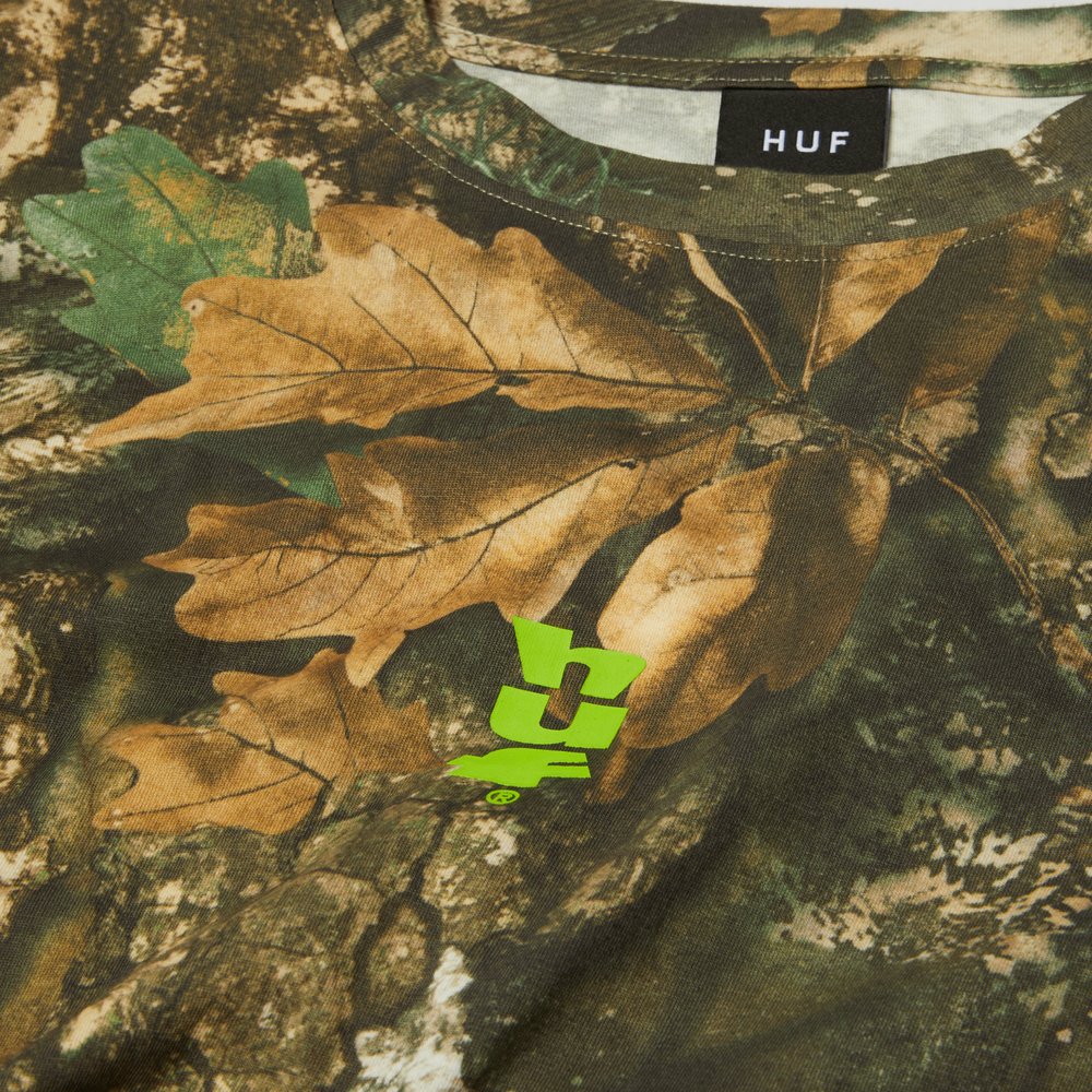 HUF X REALTREE MEGABLAST LS TEE GREEN CAMO