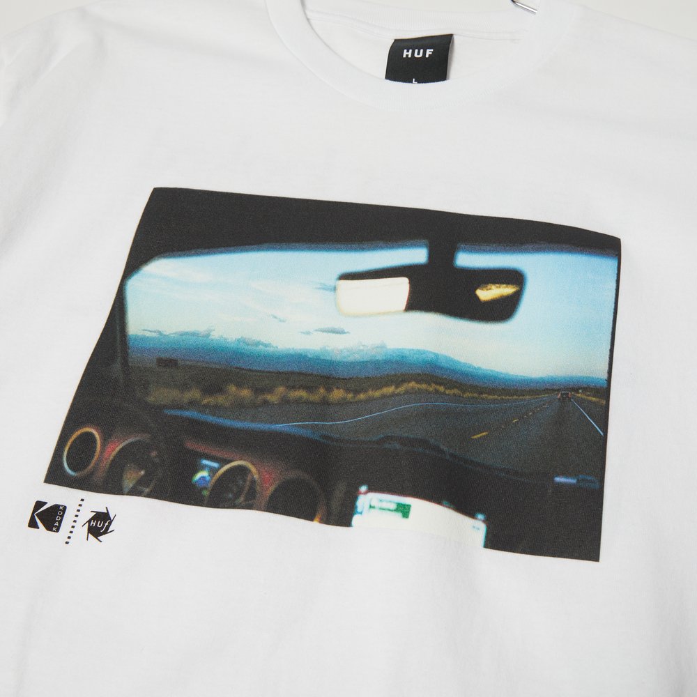 HUF X KODAK REAR VIEW TEE WHITE