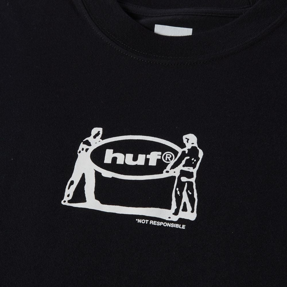 HUF RELOCATION TEE BLACK
