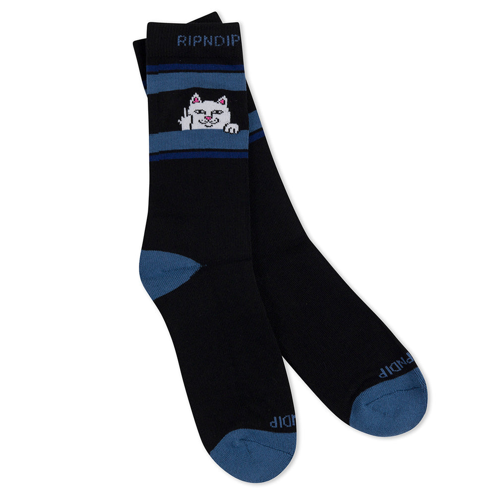 RIPNDIP PEEKING NERMAL SOCKS BLACK