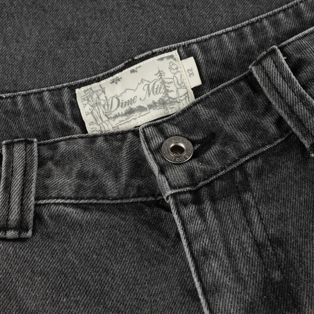 DIME CARPENTER DENIM SHORTS BLACK