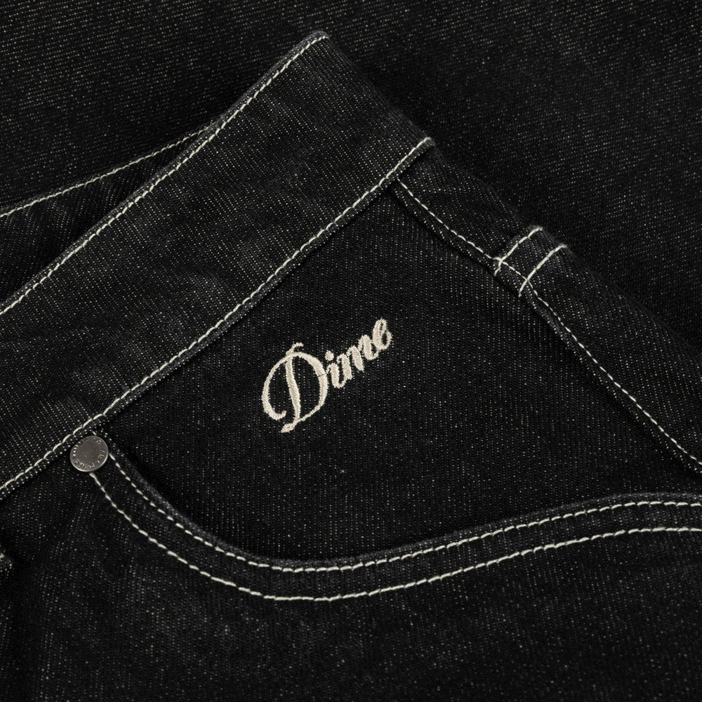 DIME CLASSIC DENIM SHORTS BLACK