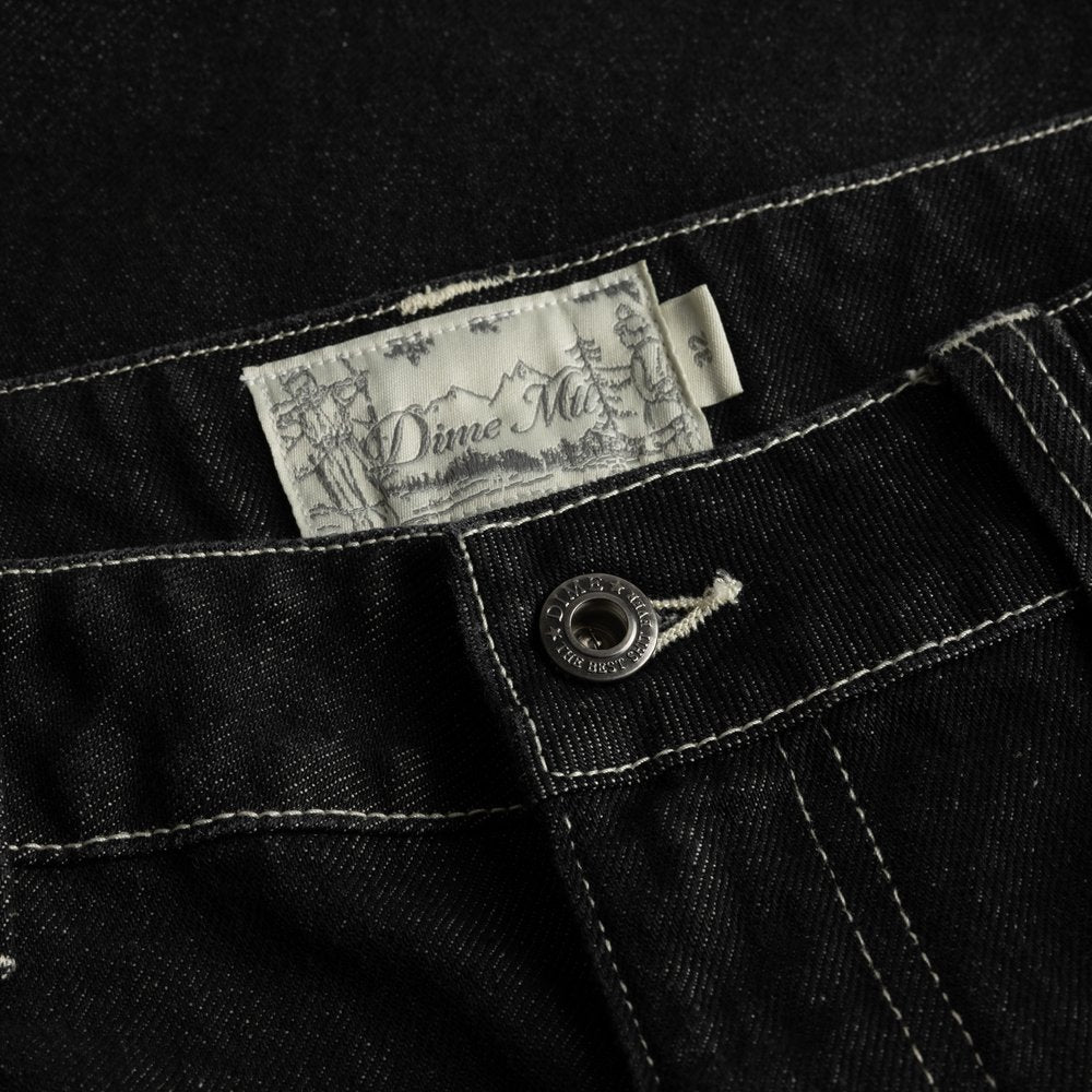 DIME CLASSIC DENIM SHORTS BLACK