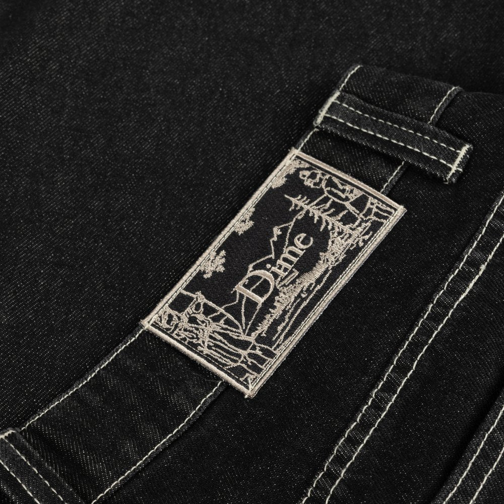 DIME CLASSIC DENIM SHORTS BLACK