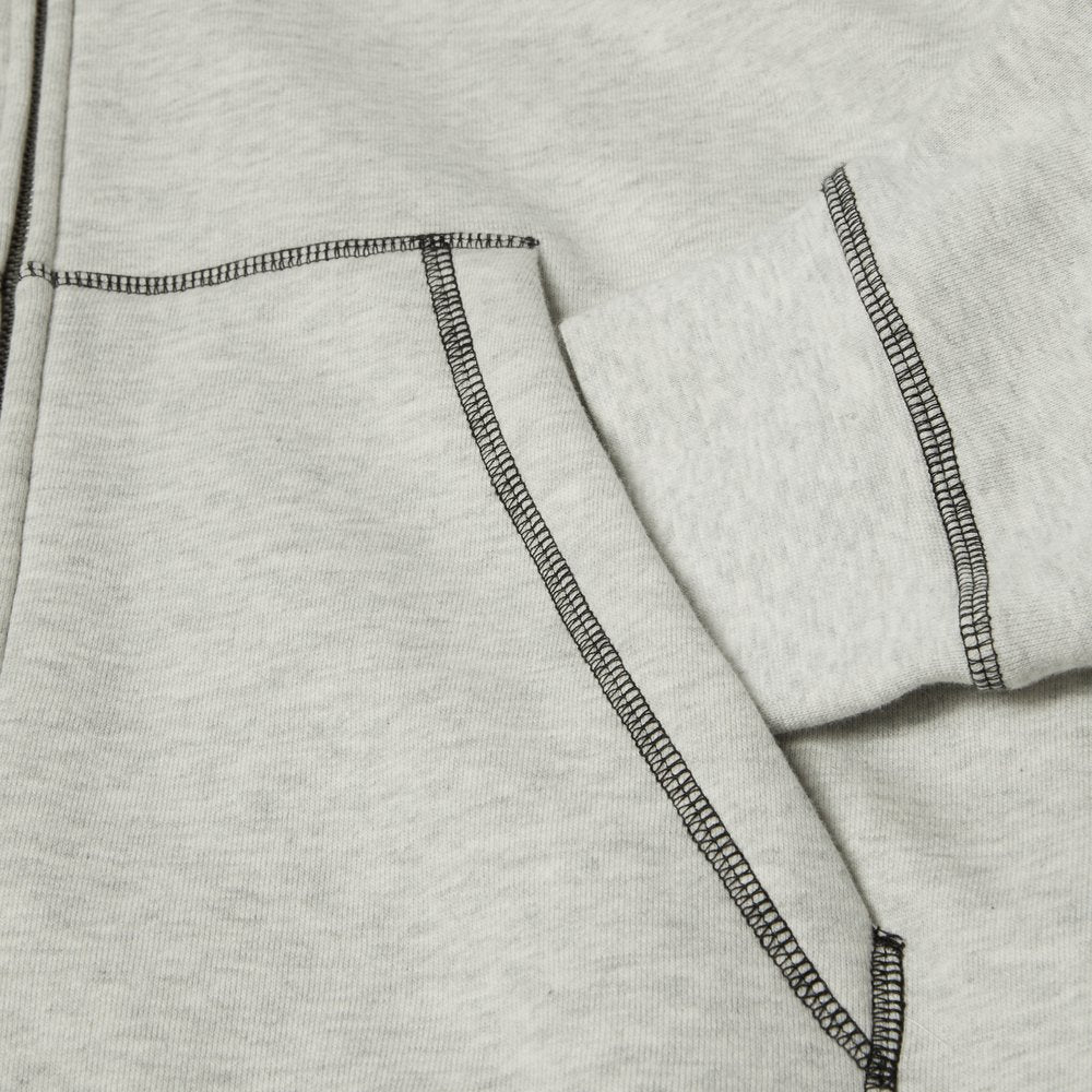 HUF STRETCH FZ HOODIE GREY
