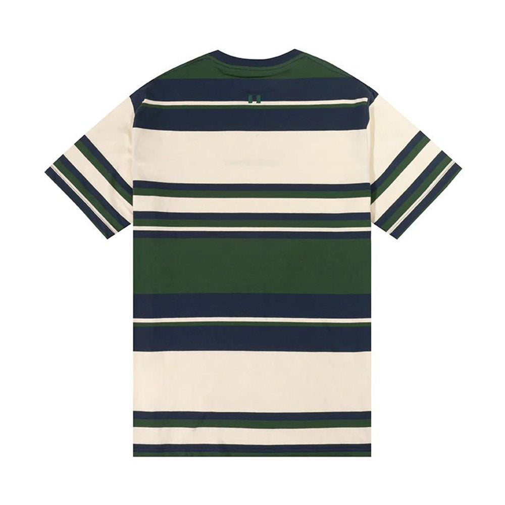 THE HUNDREDS STONE STRIPE TEE DARK GREEN