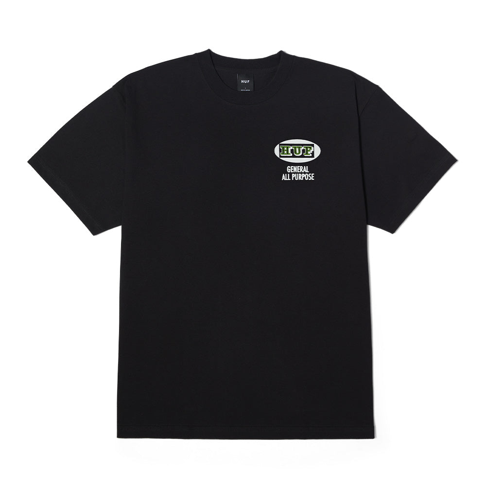 HUF ALL PURPOSE TEE BLACK