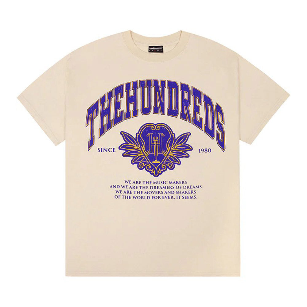 THE HUNDREDS ALUMNUS TEE CREAM