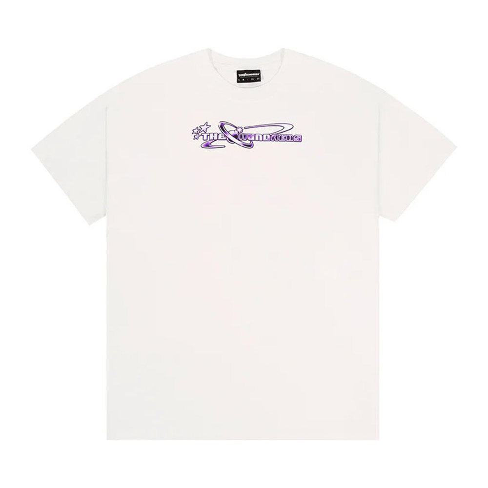 THE HUNDREDS Y2K BAR LOGO TEE WHITE