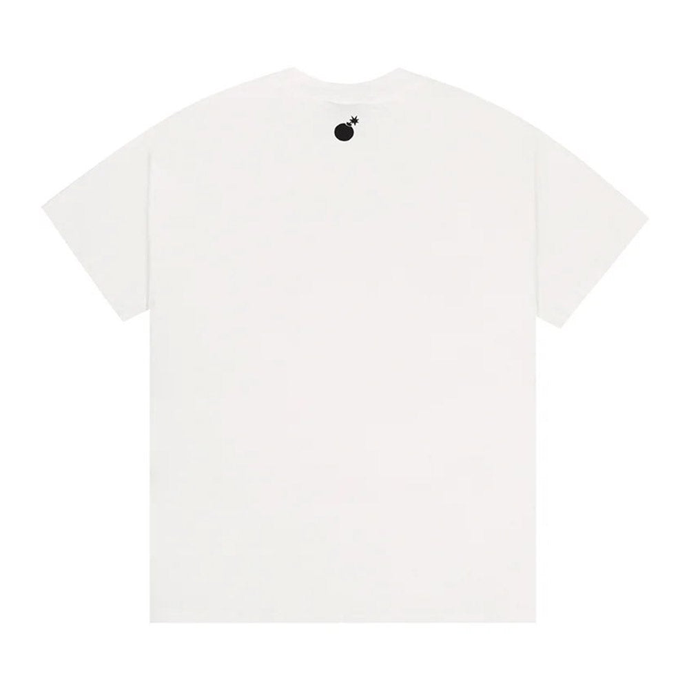 THE HUNDREDS Y2K BAR LOGO TEE WHITE