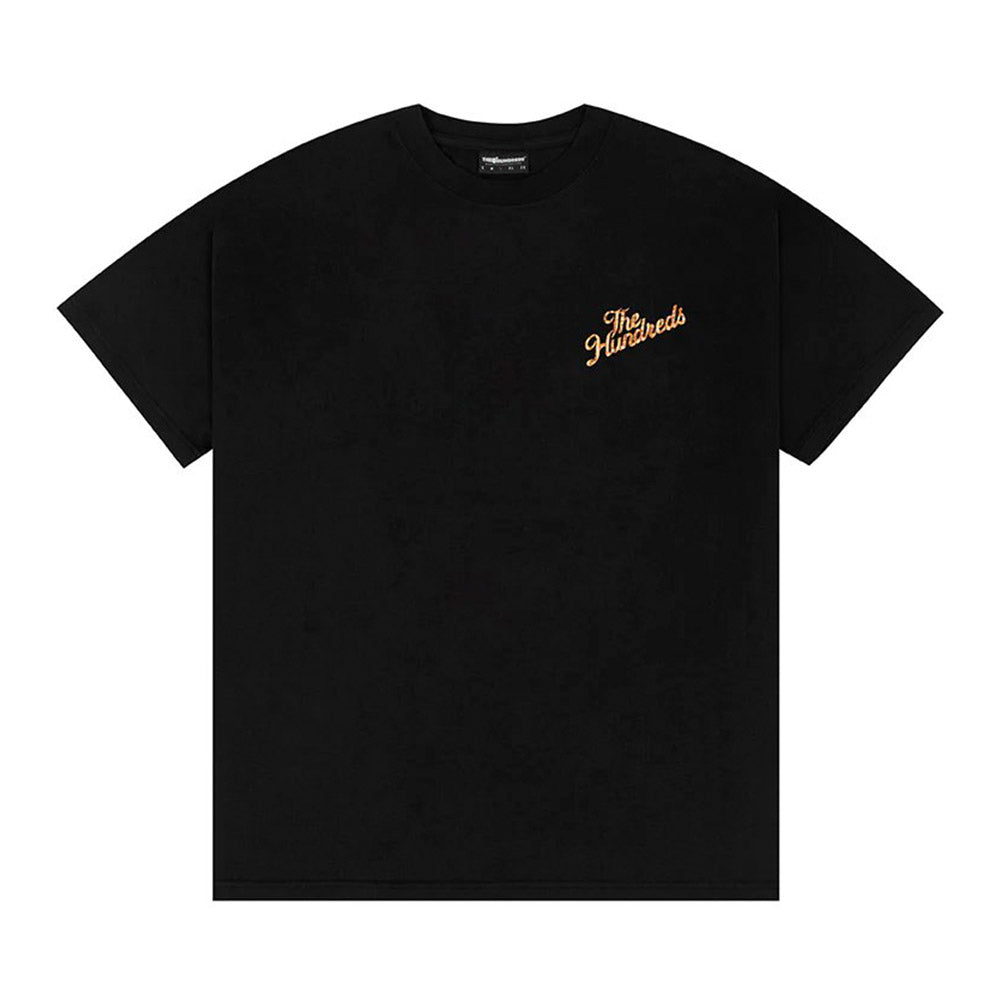 THE HUNDREDS SNAKE SLANT TEE BLACK