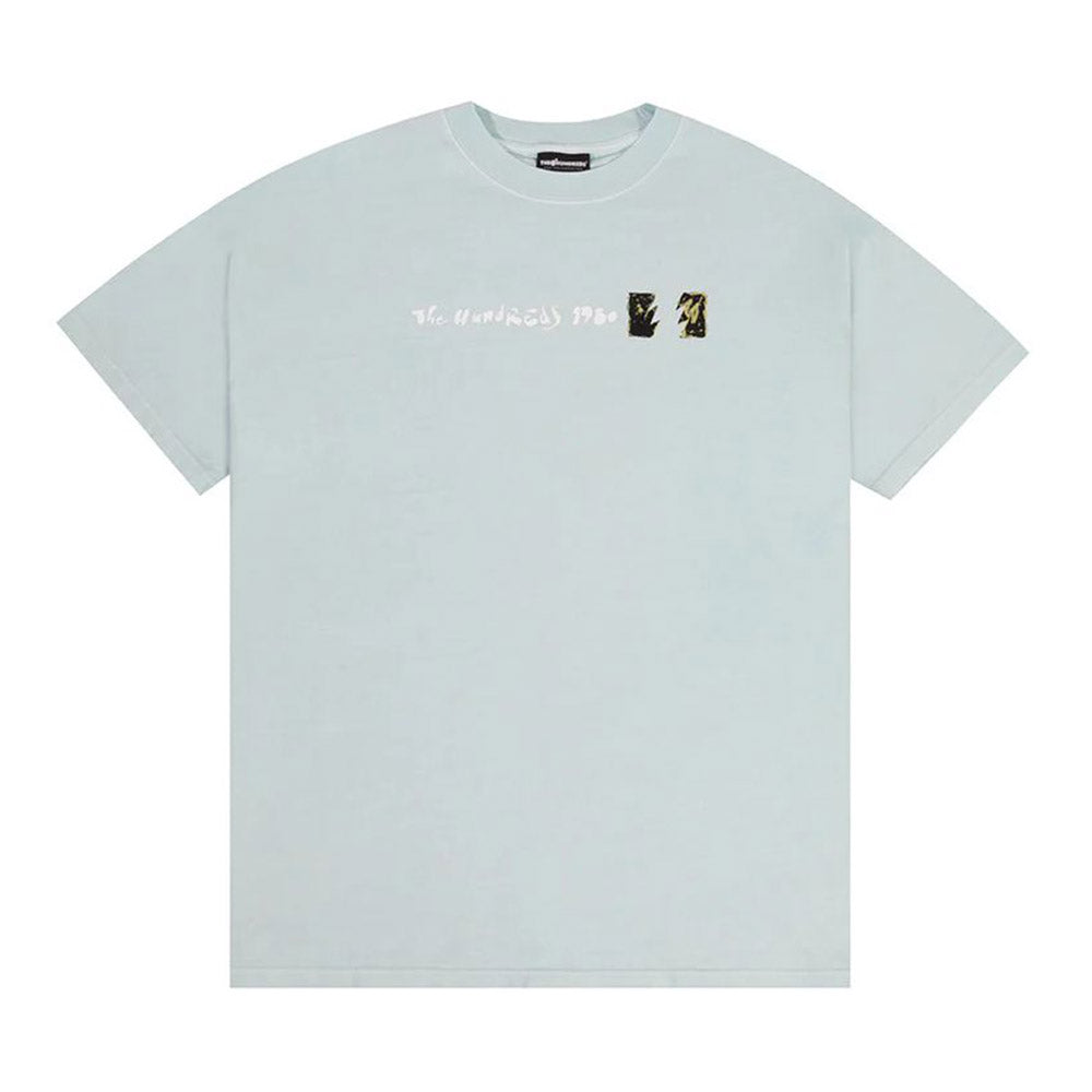 THE HUNDREDS CAMO WILDFIRE TEE LIGHT BLUE