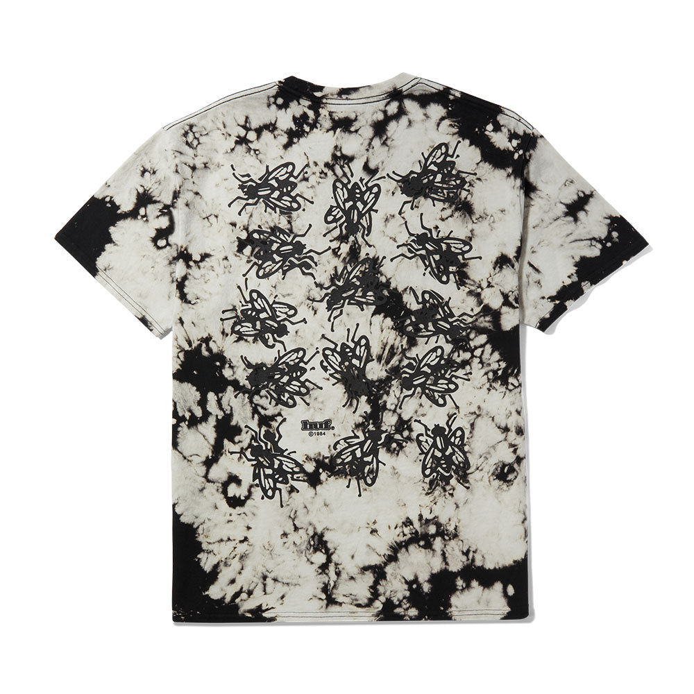 HUF FLY SITUATION TIEDYE TEE BLACK