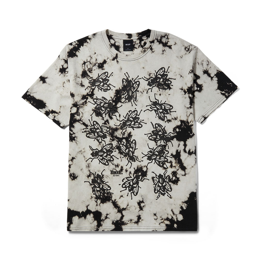 HUF FLY SITUATION TIEDYE TEE BLACK