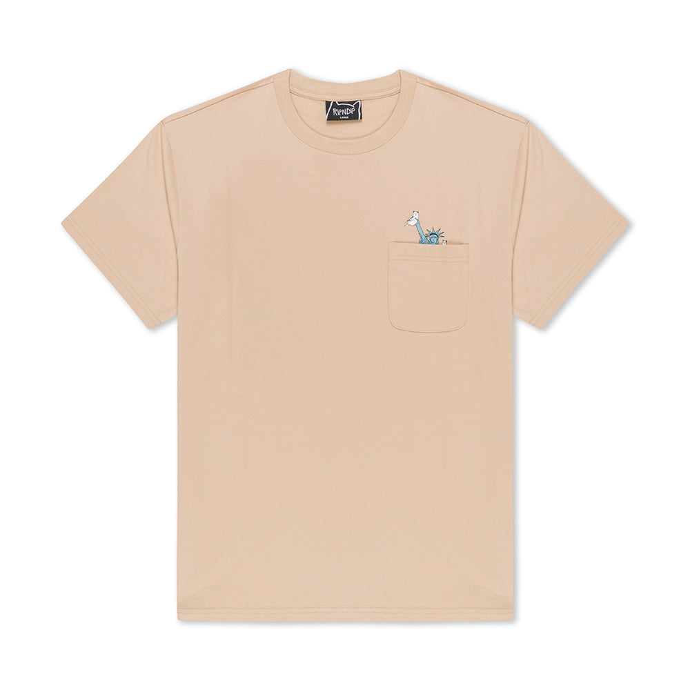 RIPNDIP LIBERTY POCKET TEE KHAKI