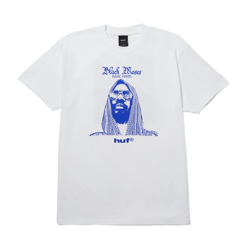 HUF X ISAAC HAYES BLACK MOSES HEAVYWEIGHT TEE