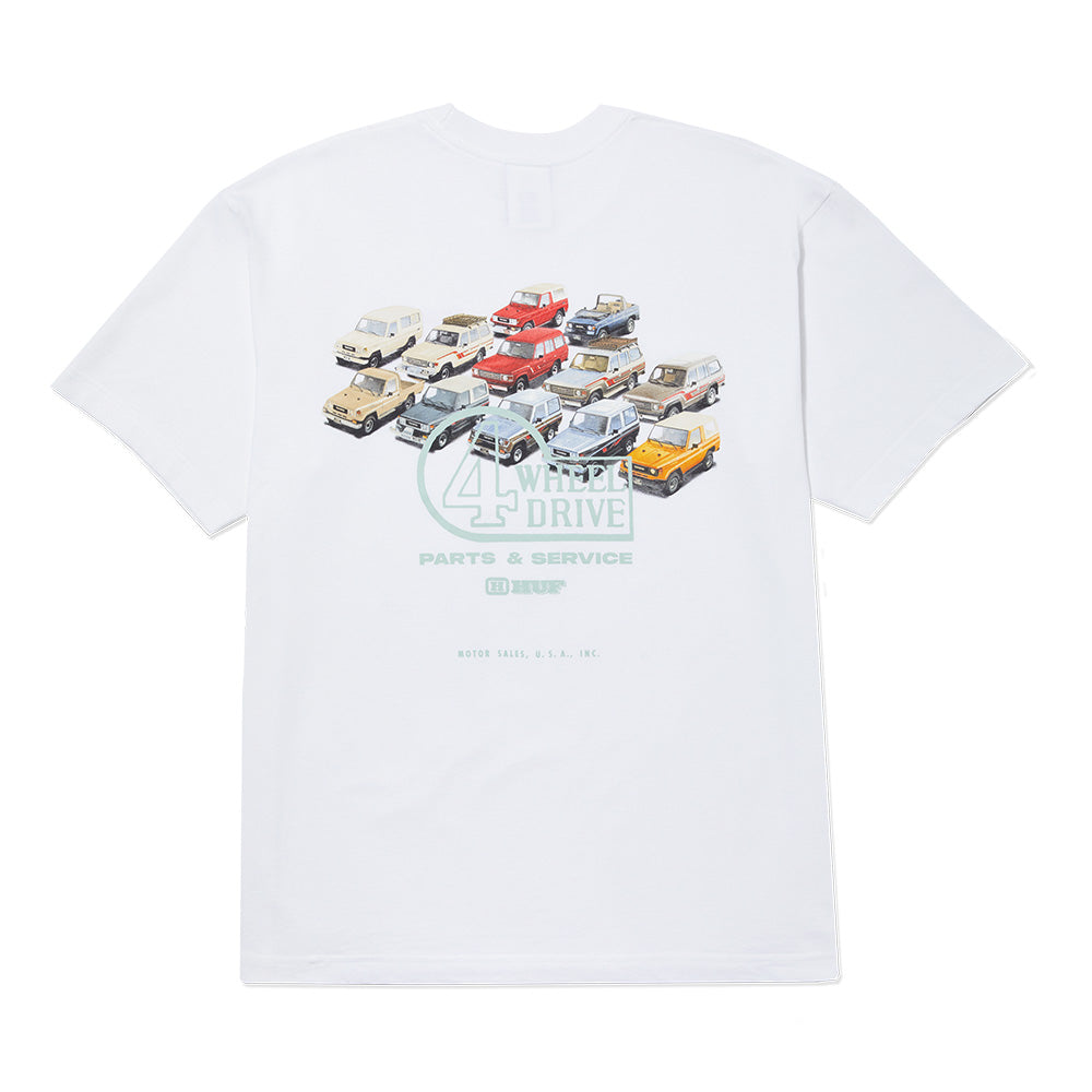 HUF X TOYOTA TIMELINE TEE WHITE