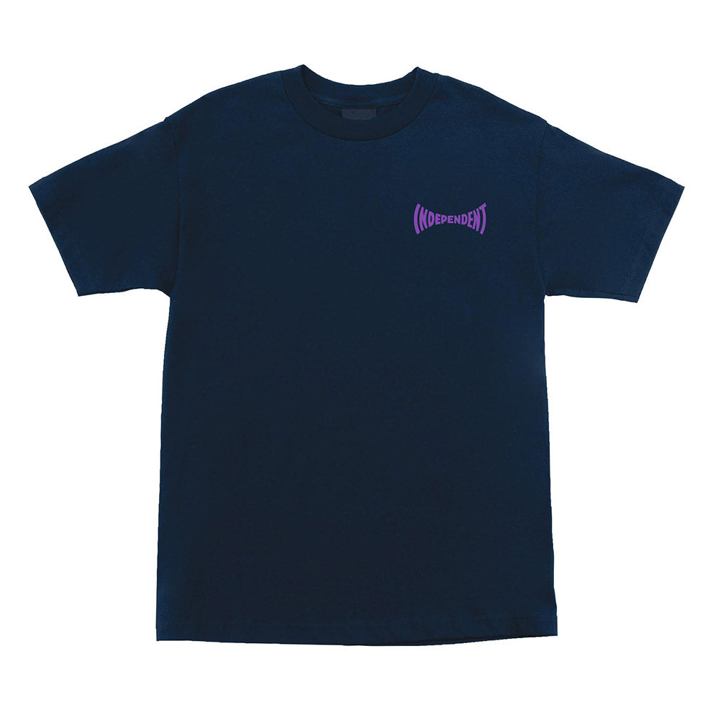 INDEPENDENT SPANNING CHEST HW TEE NAVY