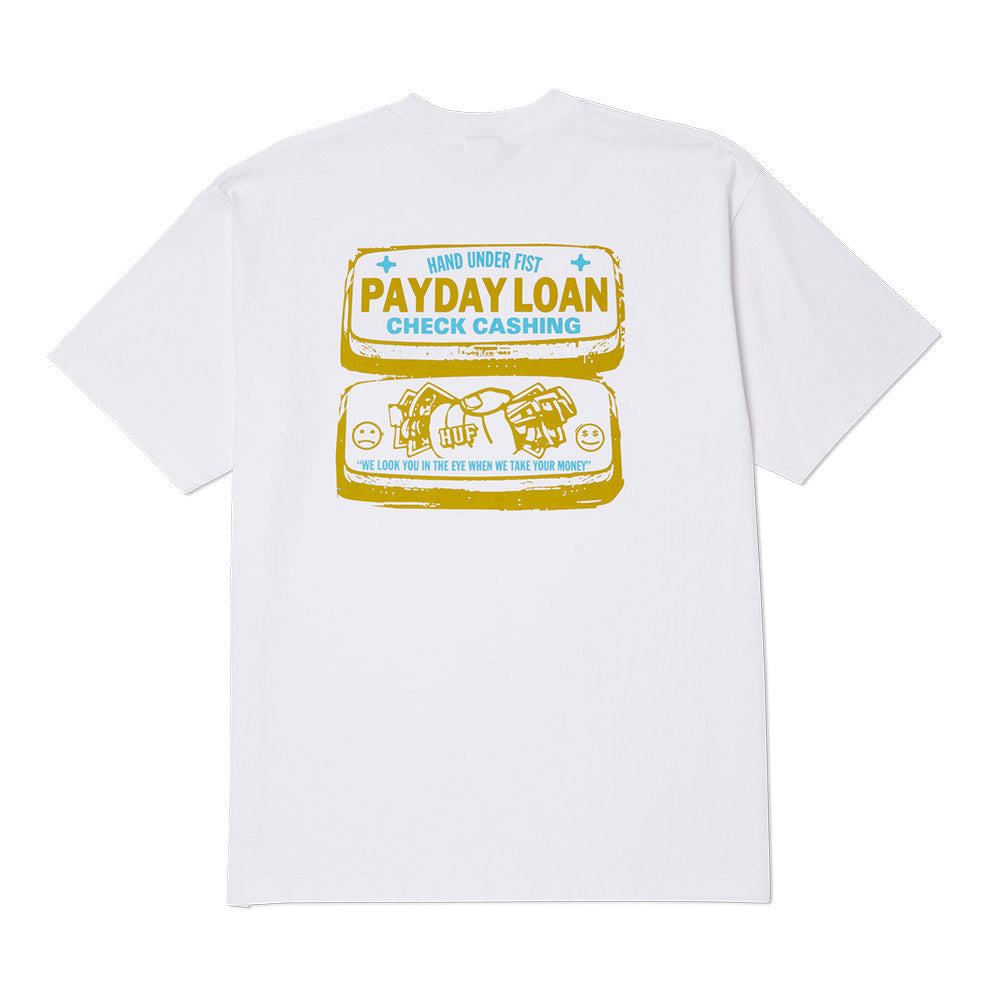 HUF PAY DAY TEE WHITE