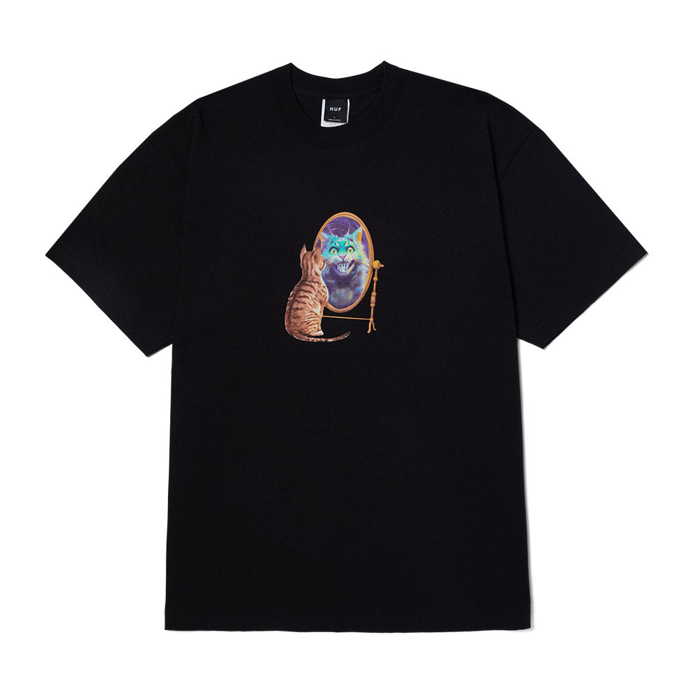 HUF MIRROR TEE BLACK