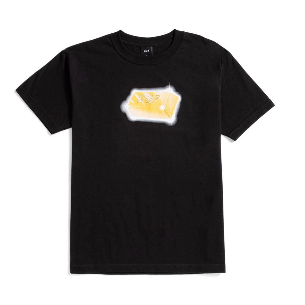 HUF GOLD STANDARD TEE BLACK
